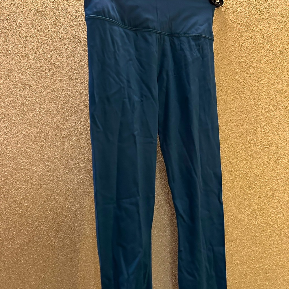 Green 7/8 Length High Rise leggings
